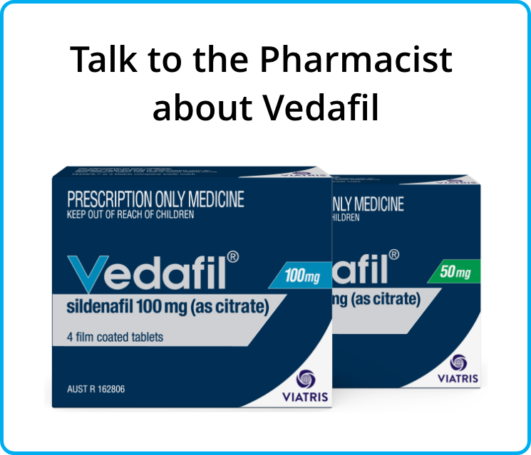 Talk to the pharmacist about Vedafil